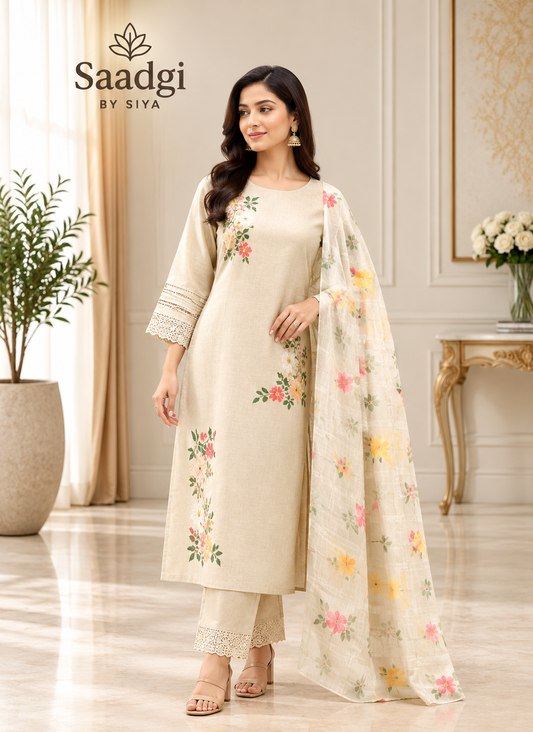Kadhi kurta set with dupatta