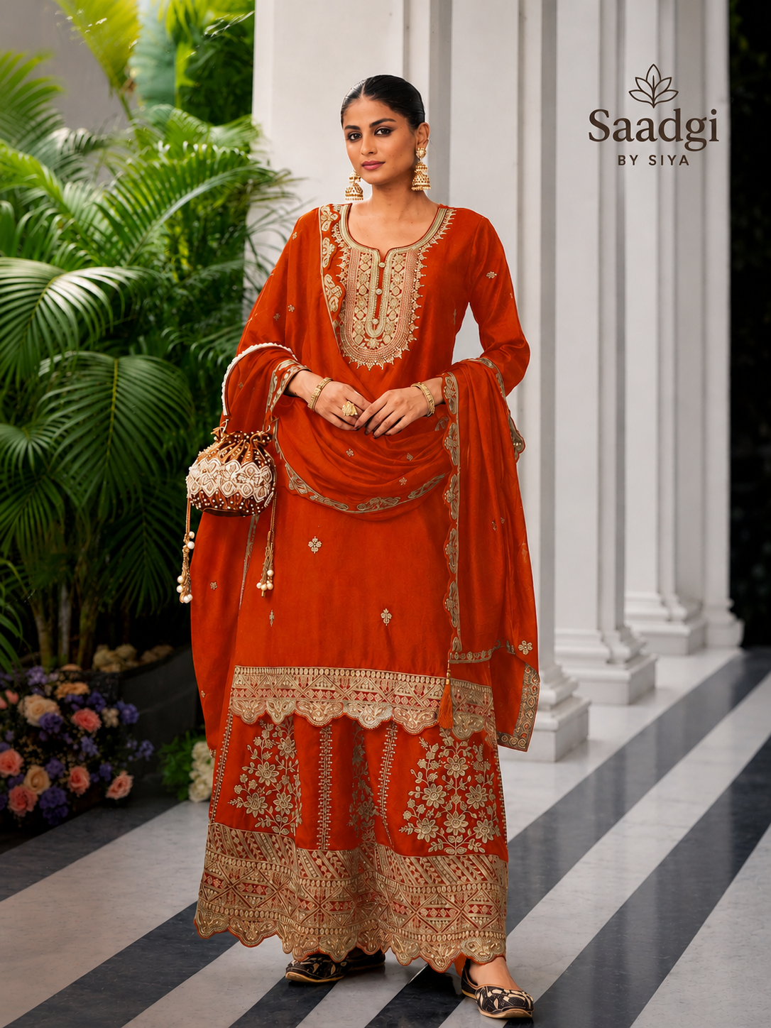 Palazzo Set with Dupatta for Women, Ethnic Wear, Traditional Indian Outfit